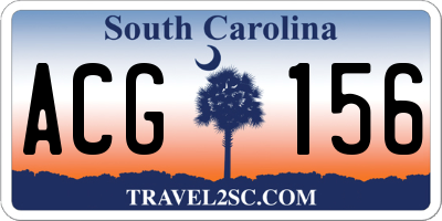 SC license plate ACG156