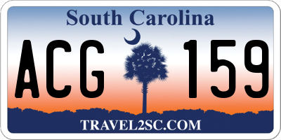 SC license plate ACG159