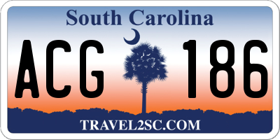 SC license plate ACG186