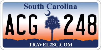 SC license plate ACG248