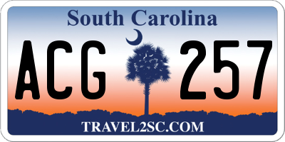 SC license plate ACG257