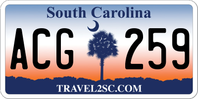 SC license plate ACG259