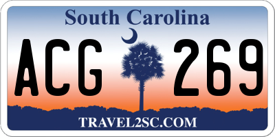 SC license plate ACG269