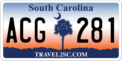 SC license plate ACG281