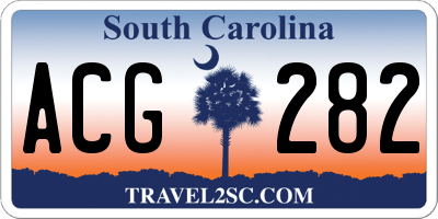 SC license plate ACG282
