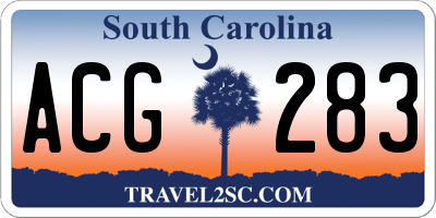 SC license plate ACG283