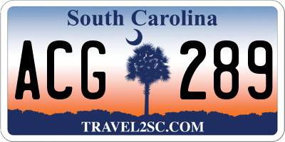 SC license plate ACG289