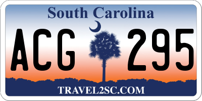 SC license plate ACG295