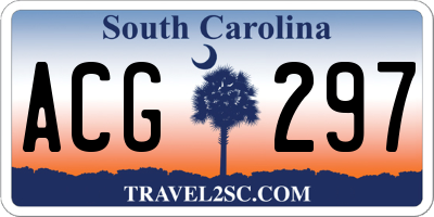 SC license plate ACG297