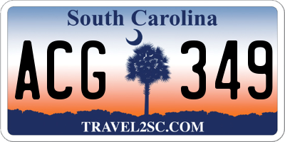 SC license plate ACG349