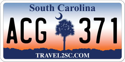 SC license plate ACG371