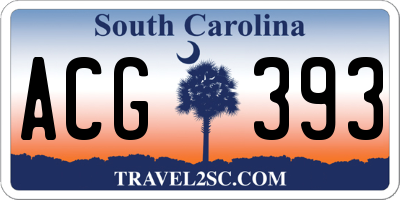 SC license plate ACG393