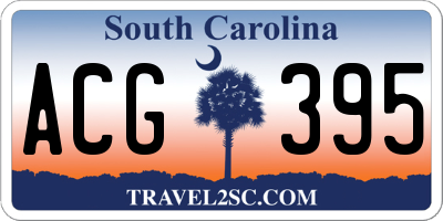 SC license plate ACG395