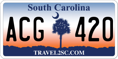 SC license plate ACG420