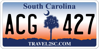 SC license plate ACG427