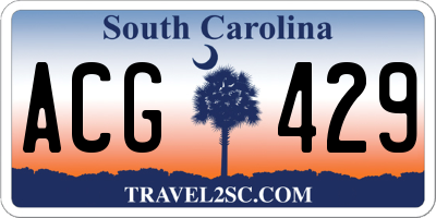 SC license plate ACG429