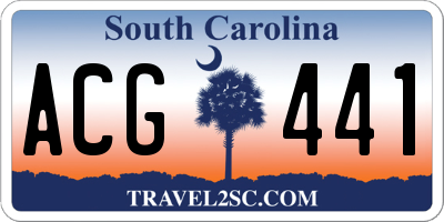 SC license plate ACG441