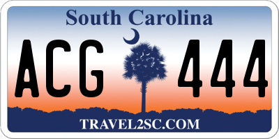 SC license plate ACG444