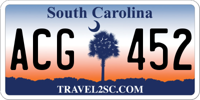 SC license plate ACG452