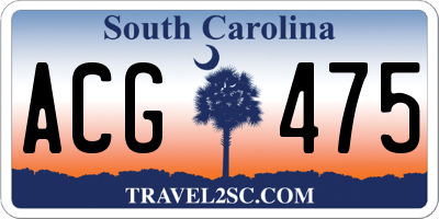 SC license plate ACG475