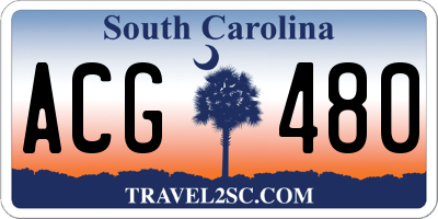 SC license plate ACG480