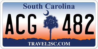 SC license plate ACG482