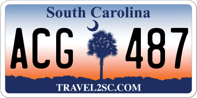 SC license plate ACG487