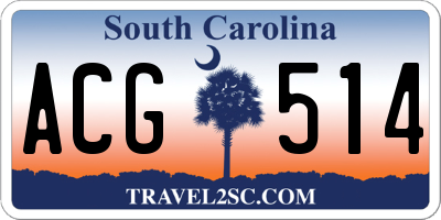 SC license plate ACG514