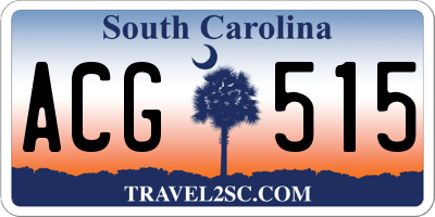 SC license plate ACG515