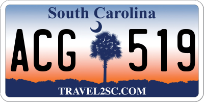SC license plate ACG519