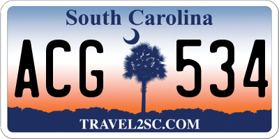 SC license plate ACG534