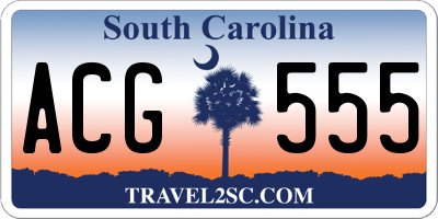SC license plate ACG555