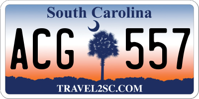 SC license plate ACG557