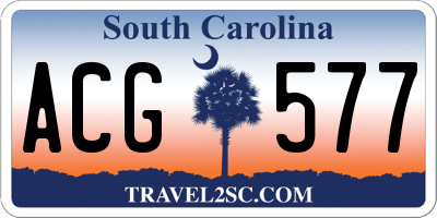 SC license plate ACG577
