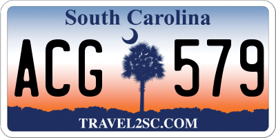 SC license plate ACG579