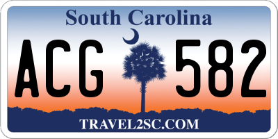 SC license plate ACG582