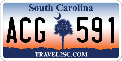 SC license plate ACG591