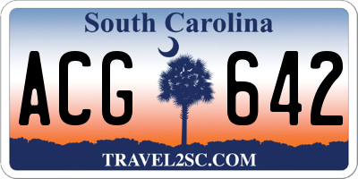 SC license plate ACG642