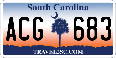 SC license plate ACG683