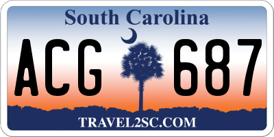 SC license plate ACG687