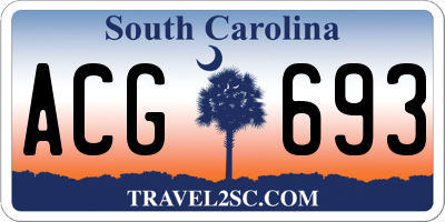 SC license plate ACG693