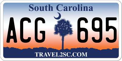 SC license plate ACG695
