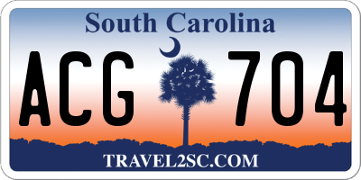SC license plate ACG704
