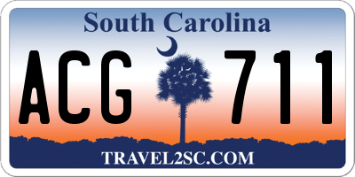 SC license plate ACG711