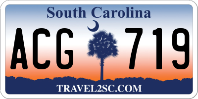 SC license plate ACG719