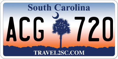 SC license plate ACG720