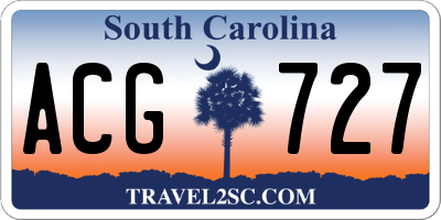 SC license plate ACG727