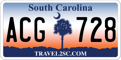SC license plate ACG728
