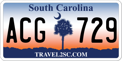 SC license plate ACG729