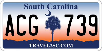 SC license plate ACG739